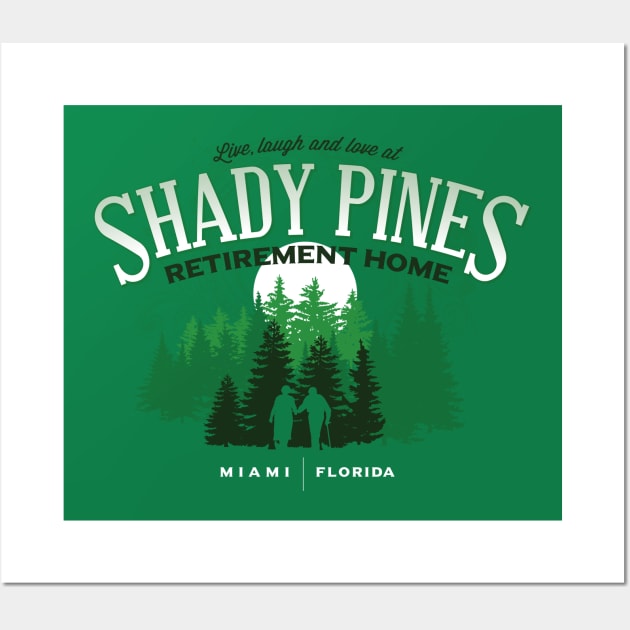 Shady Pines Retirement Home Wall Art by MindsparkCreative